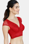 Zivame Love Stories Padded Wired Full Coverage Blouse Bra - Chilli Pepper — thumbnail 3